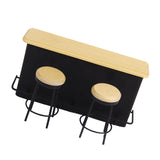 Maxbell Delicate 1/12 Dollhouse Miniature Room Furniture Model Table Chair