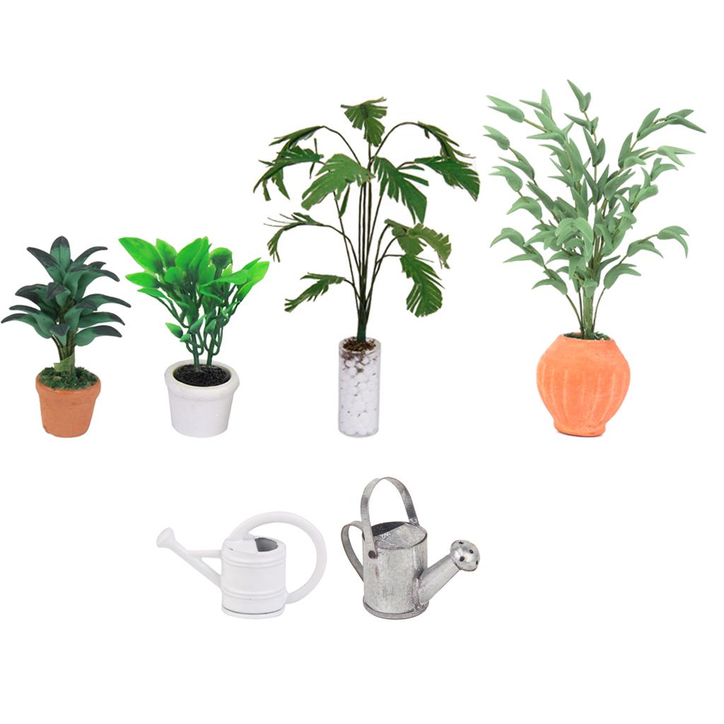 ⚡️Buy Maxbell 1/12 Green Banana Tree In White Bottle Dollhouse