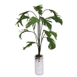 Maxbell 1/12 Green Banana Tree In White Bottle Dollhouse Miniature Garden Accessory