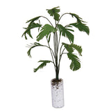 Maxbell 4x1/12 Green Banana Tree In White Bottle Dollhouse Miniature Garden Accessory