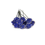 Maxbell Lot of 10pcs Blue Rose 1/12 Dollhouse Miniature Clay flower