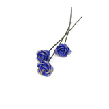 Maxbell Lot of 10pcs Blue Rose 1/12 Dollhouse Miniature Clay flower