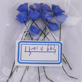 Maxbell Lot of 10pcs Blue Rose 1/12 Dollhouse Miniature Clay flower