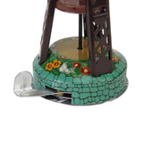 Maxbell 2x Vintage Wind Up Flying Airplane & Spacecraft Space Ship Carousel Tin Toys