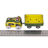 Maxbell Maxbell Vintage Tractor and Trailer Collectible Tin toy with Wind-up Key