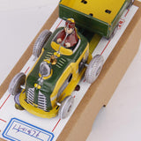 Maxbell 2pcs Wind-up   Carousel Airplanes Tractor Clockwork Collectible Tin toy