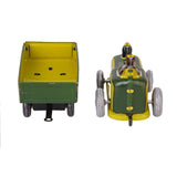 Maxbell 2pcs Wind-up   Carousel Airplanes Tractor Clockwork Collectible Tin toy