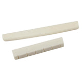 Maxbell 6pcs Acoustic Guitar Bone End Pins Pegs+Classical Guitar Saddle Nut Set