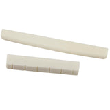 Maxbell 6pcs Acoustic Guitar Bone End Pins Pegs+Classical Guitar Saddle Nut Set