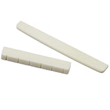 Maxbell 6pcs Acoustic Guitar Bone End Pins Pegs+Classical Guitar Saddle Nut Set