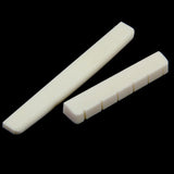Maxbell 6pcs Acoustic Guitar Bone End Pins Pegs+Classical Guitar Saddle Nut Set