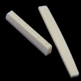 Maxbell 6pcs Acoustic Guitar Bone End Pins Pegs+Classical Guitar Saddle Nut Set