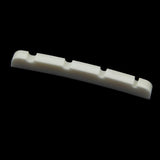 Maxbell Bridge Bone Nut Slotted for 4 string Electric Bass Guitar