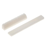 Maxbell Bone Saddle Nut Slotted for Ukulele Guitar