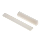 Maxbell 8xBone Saddle Nut Slotted for Ukulele Guitar