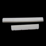 Maxbell 8xBone Saddle Nut Slotted for Ukulele Guitar