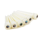 Maxbell 20x6pcs Cattle Bone Endpin with Bridge End Pin for Acoustic Guitar
