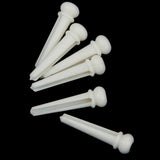 Maxbell 30x6pcs Cattle Bone Endpin with Bridge End Pin for Acoustic Guitar