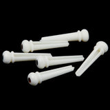 Maxbell 3x6pcs Cattle Bone Endpin with Bridge End Pin for Acoustic Guitar