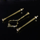 Maxbell 3 Set 3-Tier Cup Cake Plate Stand Fittings Holder Tools Crown Handle for Party
