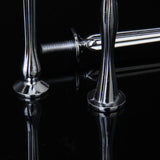 Maxbell 3 Set 3-Tier Cup Cake Plate Stand Fittings Holder Tools Crown Handle for Party