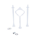 Maxbell 4x3 Tier Crown Cake Cupcake Plate Stand Handle Fitting - White