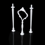 Maxbell 4x3 Tier Crown Cake Cupcake Plate Stand Handle Fitting - White
