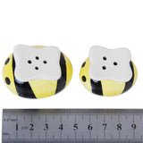 Maxbell 4xCeramic Bee Salt & Pepper Shakers Wedding Favors