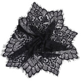 Maxbell 4x3 Yard 19cm Wide Black Eyelash Lace Trim DIY Sewing Applique