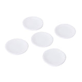 Maxbell 4x5 pcs 1/12 Dollhouse Miniature White Porcelain Dish Plate