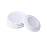 Maxbell 4x5 pcs 1/12 Dollhouse Miniature White Porcelain Dish Plate