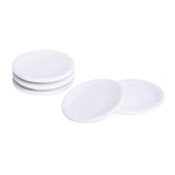 Maxbell 4x5 pcs 1/12 Dollhouse Miniature White Porcelain Dish Plate
