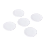 Maxbell 4x5 pcs 1/12 Dollhouse Miniature White Porcelain Dish Plate