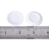 Maxbell 4x5 pcs 1/12 Dollhouse Miniature White Porcelain Dish Plate