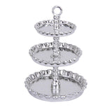 Maxbell 1/12 Dollhouse Miniature 3-layer Metal Dessert Snack Rack Stand