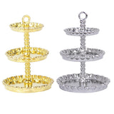 Maxbell 1/12 Dollhouse Miniature 3-layer Metal Dessert Snack Rack Stand