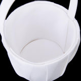 Maxbell Double Heart Crystal White Ring Bearer Pillow 4" & Wedding Flower Girl Basket