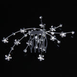 Maxbell Bridal Wedding Prom Crystal Rhinestone Necklace & Earring + Hair Comb Tiara Set