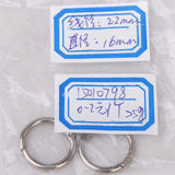 Maxbell 20 Split Hinged Rings Snap Looseleaf Binder Key Ring Scrapbook Crafts 25mm 15mm