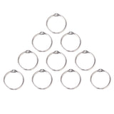 Maxbell 20 Split Hinged Rings Snap Looseleaf Binder Key Ring Scrapbook Crafts 25mm 15mm