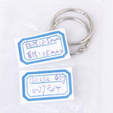 Maxbell 20 Split Hinged Rings Snap Looseleaf Binder Key Ring Scrapbook Crafts 25mm 15mm