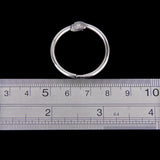 Maxbell 20 Split Hinged Rings Snap Looseleaf Binder Key Ring Scrapbook Crafts 25mm 15mm