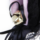 Maxbell 2 Set Fancy Dress Cat Maid Cosplay Set Ears Headband Collar Cuffs Party Costume