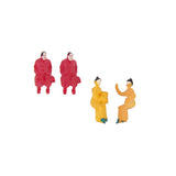 Maxbell 70x50pcs Painted Model Train Seated People Passengers Figures 1:87 HO Scale