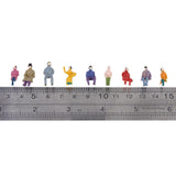 Maxbell 40x50pcs Painted Model Train Seated People Passengers Figures 1:87 HO Scale