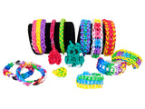 Maxbell Pack of 600 Mixed Colorful Rubber Bands w/ 24 Clips for DIY Loom Bracelet