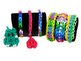 Maxbell Pack of 600 Mixed Colorful Rubber Bands w/ 24 Clips for DIY Loom Bracelet