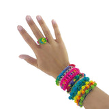 Maxbell Pack of 600 Mixed Colorful Rubber Bands w/ 24 Clips for DIY Loom Bracelet