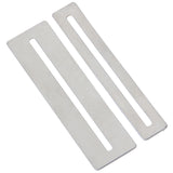 Maxbell 2Pcs Silver Guitar Fret fingerboard Protector & Steel String Action Ruler Gauge