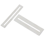 Maxbell 2Pcs Silver Guitar Fret fingerboard Protector & Steel String Action Ruler Gauge